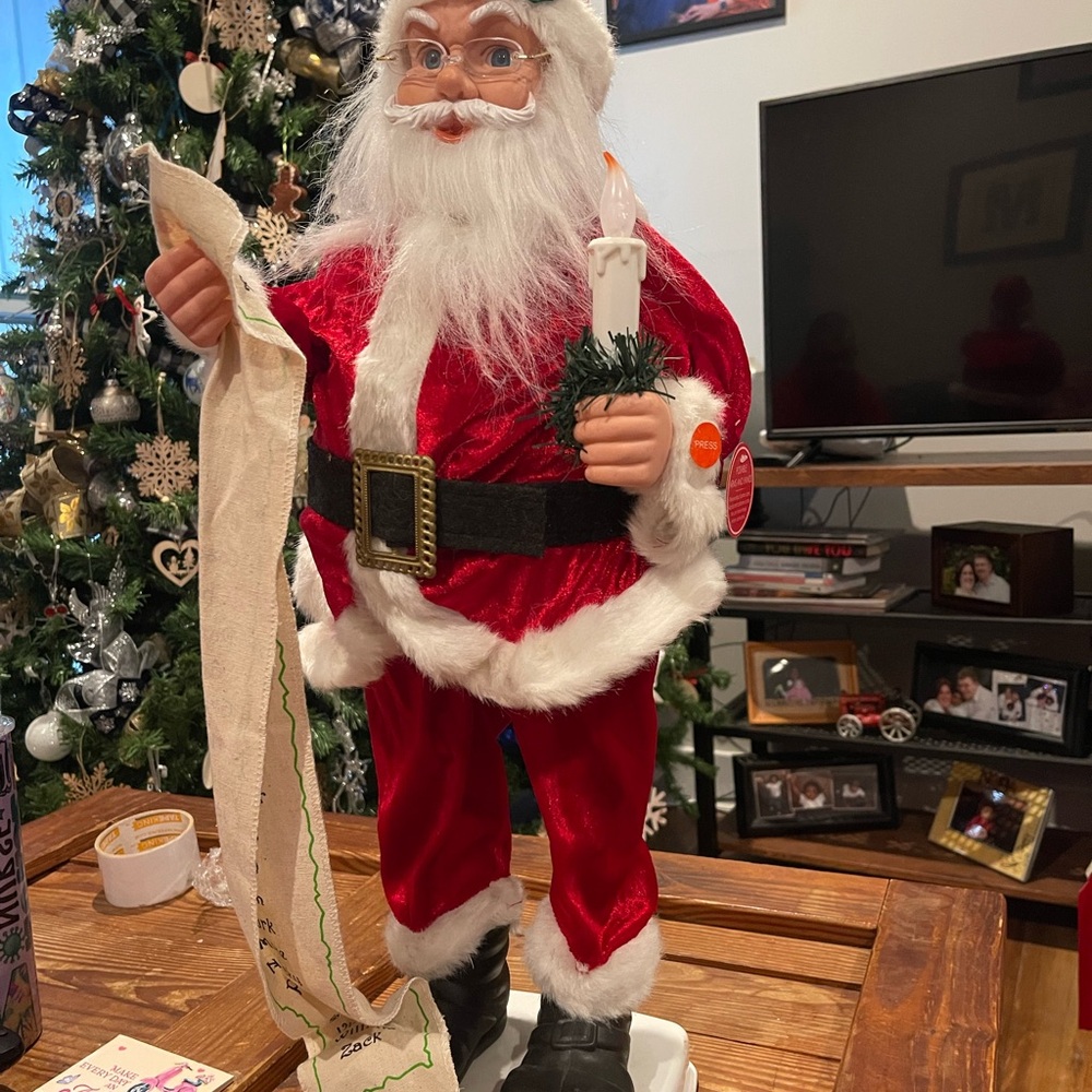 Santa Claus Holiday Figurine - Red